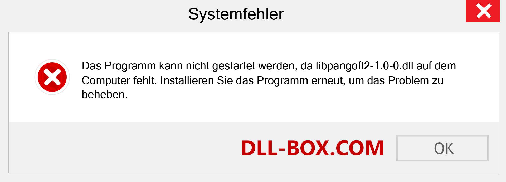 libpangoft2-1.0-0.dll-Datei fehlt?. Download für Windows 7, 8, 10 - Fix libpangoft2-1.0-0 dll Missing Error unter Windows, Fotos, Bildern