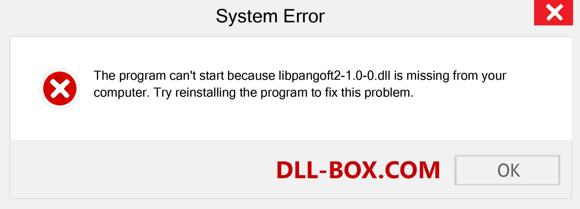  libpangoft2-1.0-0.dll file is missing?. Download for Windows 7, 8, 10 - Fix  libpangoft2-1.0-0 dll Missing Error on Windows, photos, images